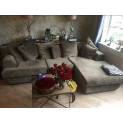 Supermooie velours loungebank zgan