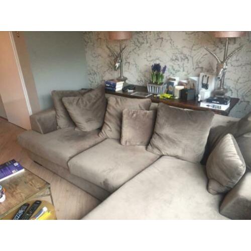 Supermooie velours loungebank zgan