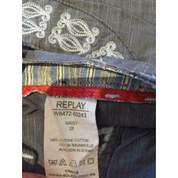 Korte Broek Replay grijs maat 28
