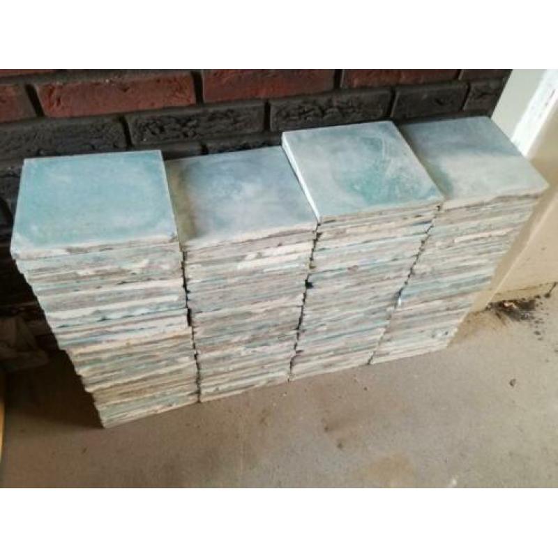 Oude Franse cementtegels Azur 20x20x2 cm - 4 m2