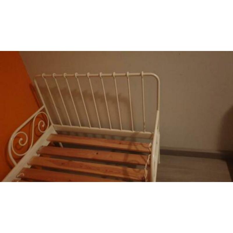 Ikea kinderbed Minnen, kleur wit incl. Lattenbodem