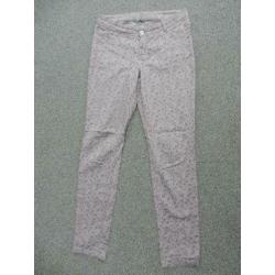 broek Hema Wit / Petrol / Taupe / groen Maat M
