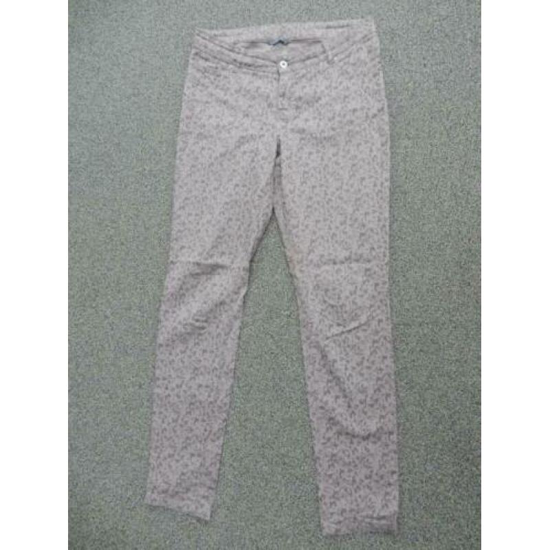 broek Hema Wit / Petrol / Taupe / groen Maat M