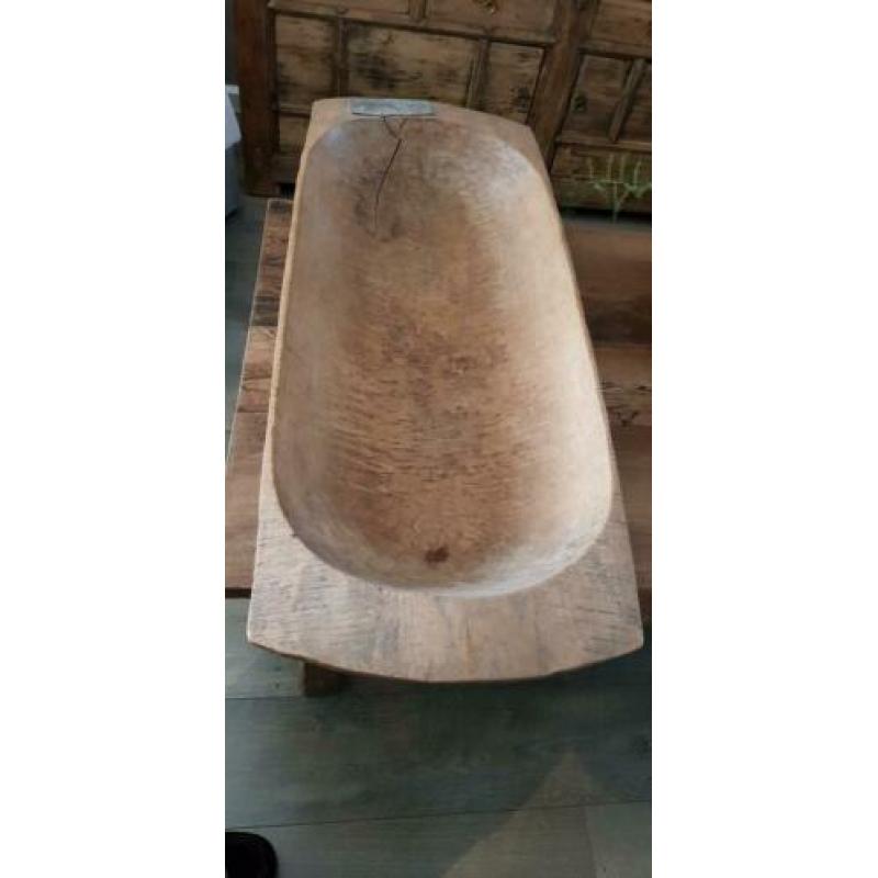 Oude houten trog Stoer,Sober,Hoffz