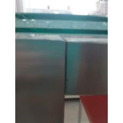 Eettafel met cracle glas