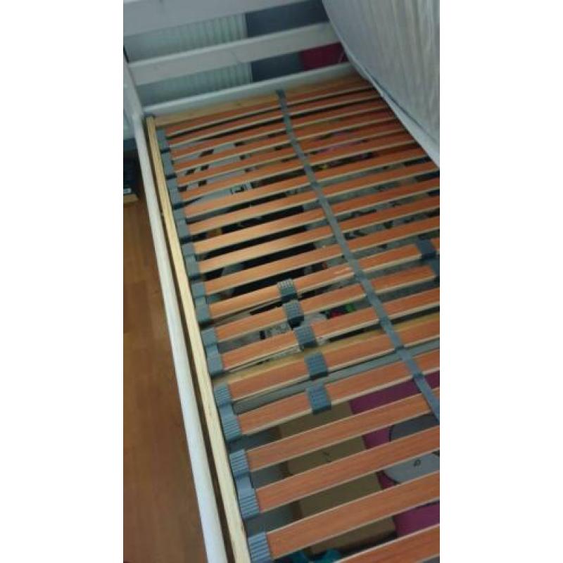 Flexa, mooi wit 1 persoons bed 90*200 met lades compleet