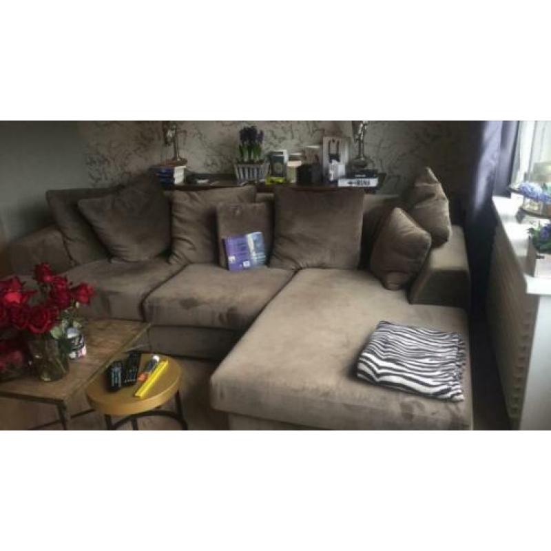 Supermooie velours loungebank zgan