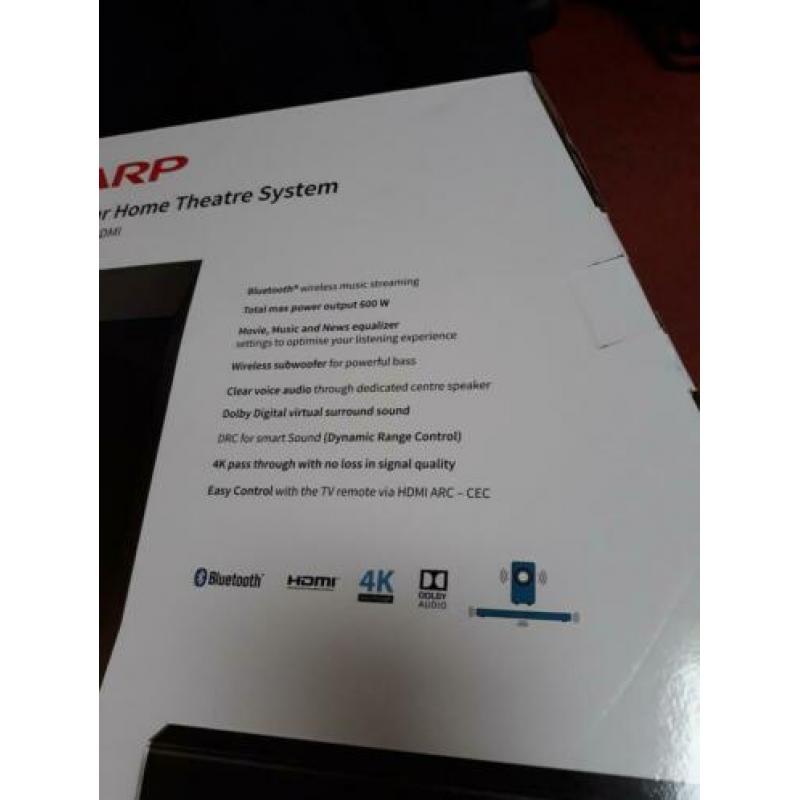 Sharp soundbar 3.1 600W type HT-SBW260