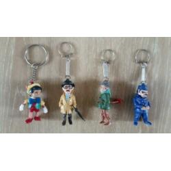 4 stuks sleutelhangers