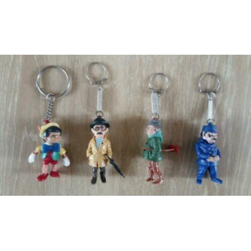 4 stuks sleutelhangers