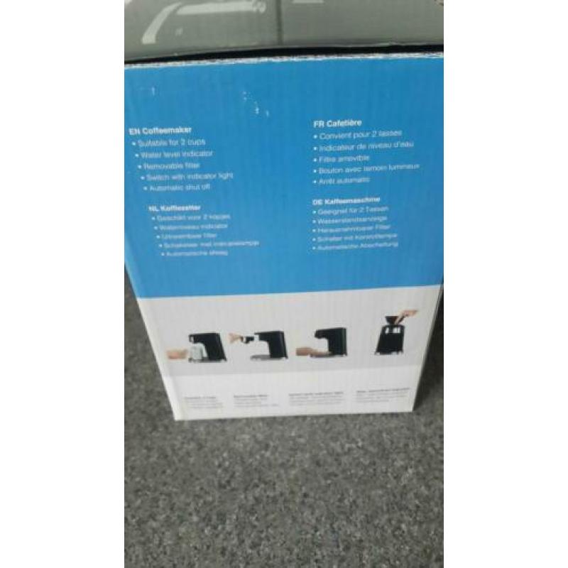 Mestic Coffeemaker voor 2 personen.Wegens overcompleet.