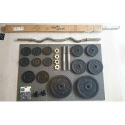 Halterset - halter set - 89 kilo ijzer Bezorging mogelijk
