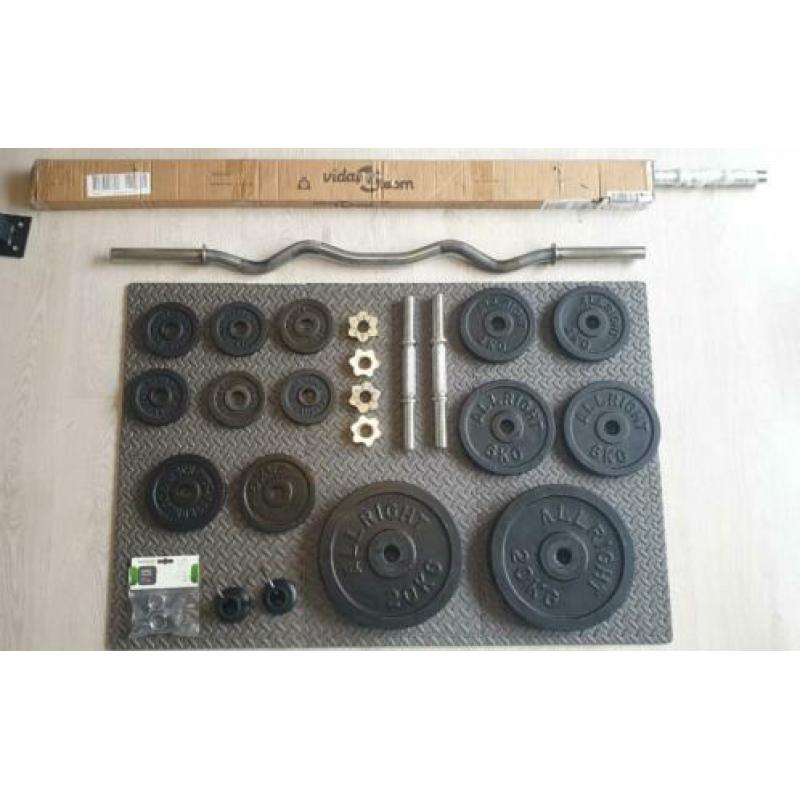 Halterset - halter set - 89 kilo ijzer Bezorging mogelijk