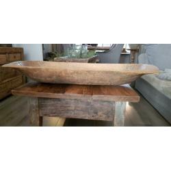 Oude houten trog Stoer,Sober,Hoffz
