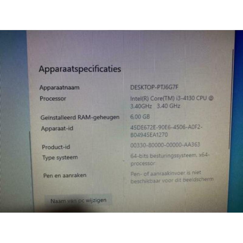 Hp prodesk 400 G1 Core i3-4130/6 gb/500gb windows 10 geforce