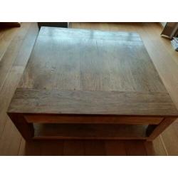 Salontafel teak 100 bij 100 bij 40