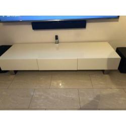 Tv meubel hoogglans wit trendhopper 180 cm