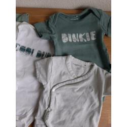 9 voor €4 Verschillende rompers 50/56