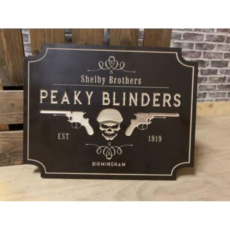 Peaky Blinders borden mancave