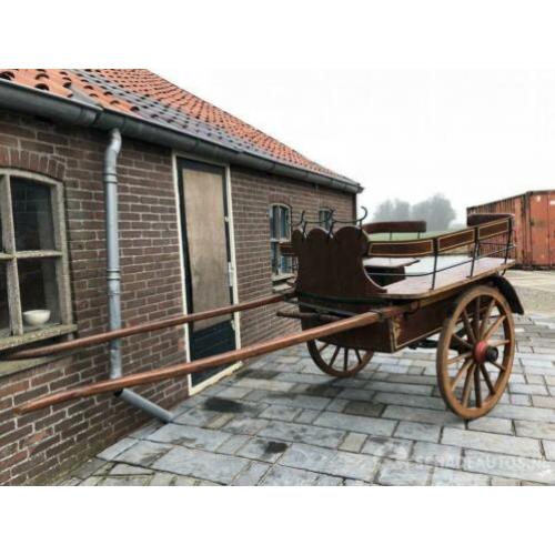 Onbekend Paarden koets / paarden wagen - antiek - zeldzaam -