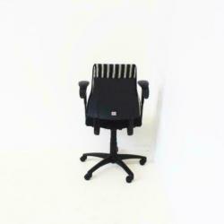 BMA Axia Bureaustoelen, zwarte/wit gestreept, brede streep