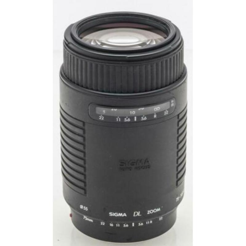 Sigma Telelens AF 75-300.F.4-5.6mm DL Zoom v Sony Alpha