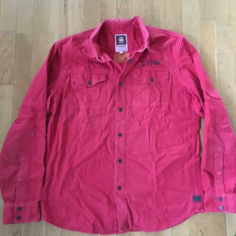 rood overhemd G-Star RAW maat XL