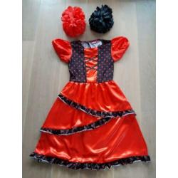 Flamenco jurk, maat 140