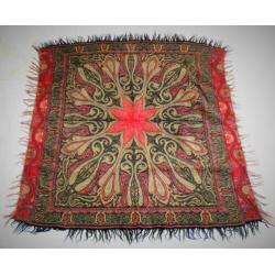 Worteldoek Paisley Motief~Jaren 20 Spiegelkleed~Kapstok Klee