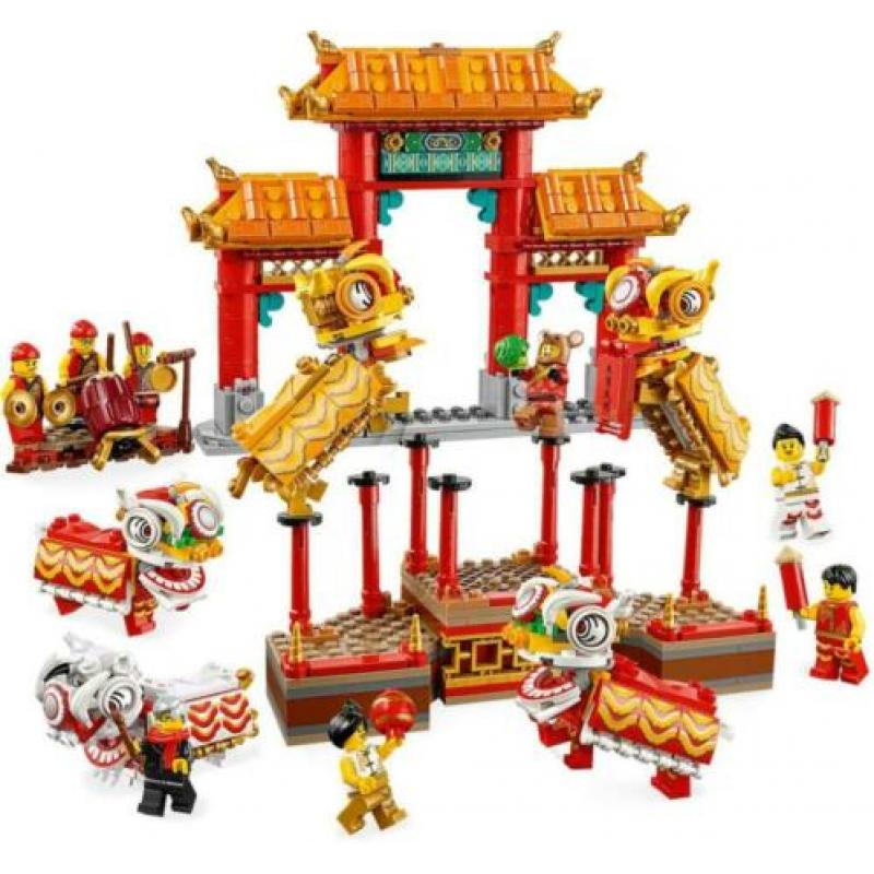 Lego 80104 Chinees Nieuwjaar Lion Dance Leeuwendans nieuw