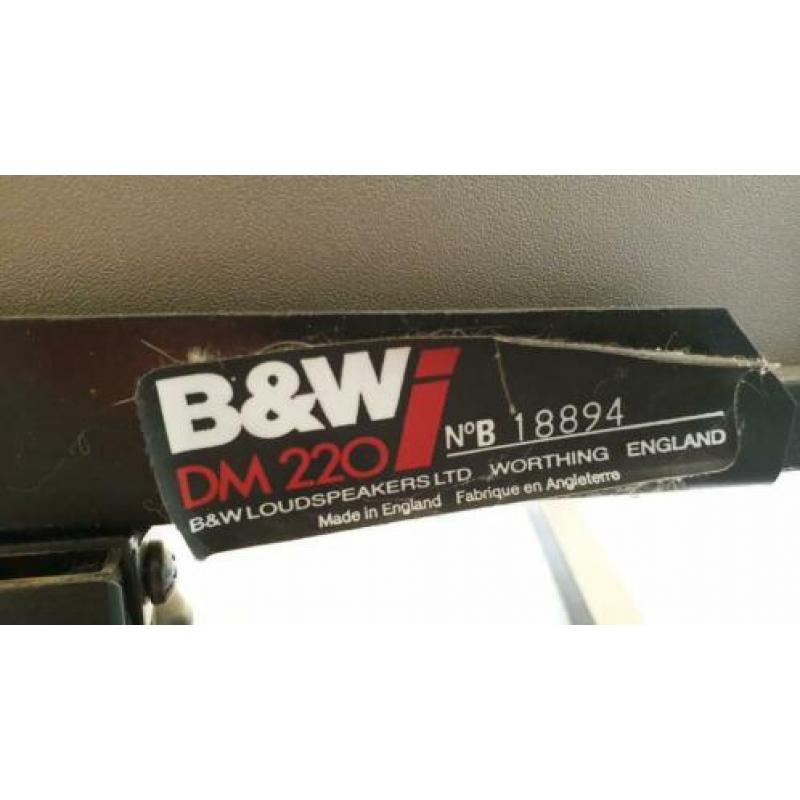 B&W DM 220i luidsprekers. Zwart