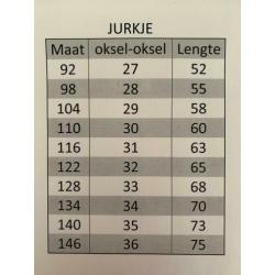 Jurkje met ballerina maat 134