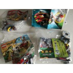 Lego 4 sets, ninjago 2516 +9563, pirates 6239, racers 7967