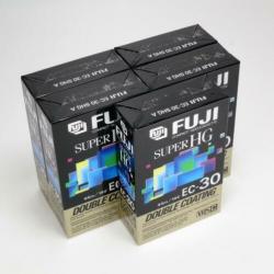 5 x Fuji SHG EC-30 VHS-C VHSC VHS Compact 30 min - Nieuw