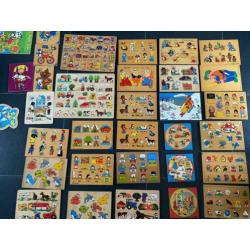 Houten puzzels djeco,simplex toys, Ravensburger,Fisher price