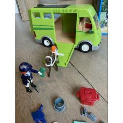 Paardenvrachtwagen 6928 playmobil met doos