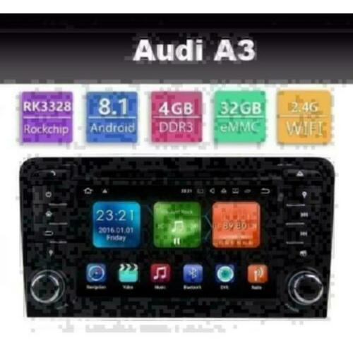 Audi A3 radio navigatie carkit android 8.1 dvd gps wifi dab+
