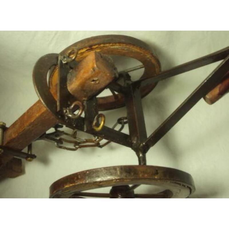 antiek boer ploeg ornament