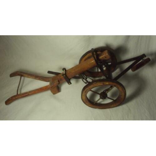 antiek boer ploeg ornament