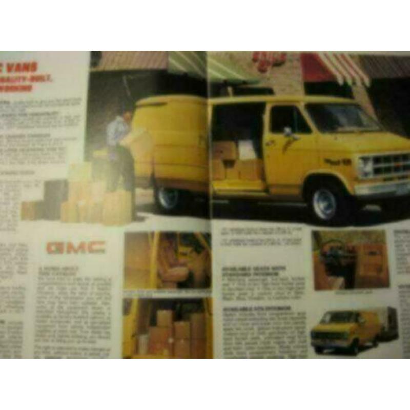 1981 GMC Vandura Vans Brochure USA