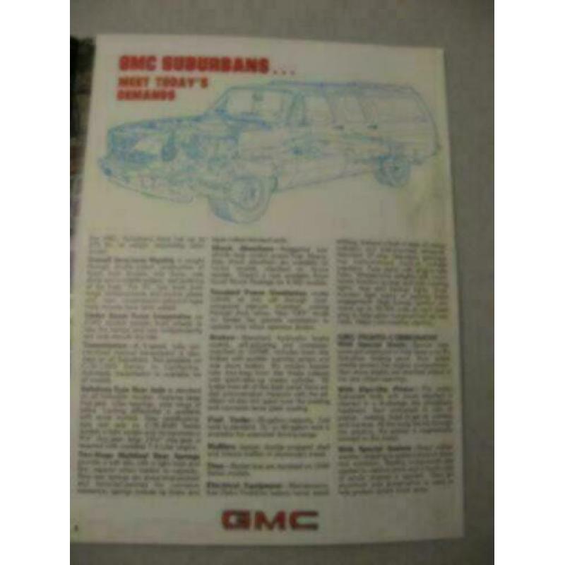 1981 GMC Suburban Brochure USA