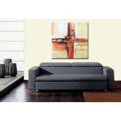 d425 Abstract modern olieverf schilderij 100x100cm