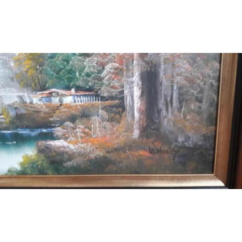 Olieverf landschapschilderij