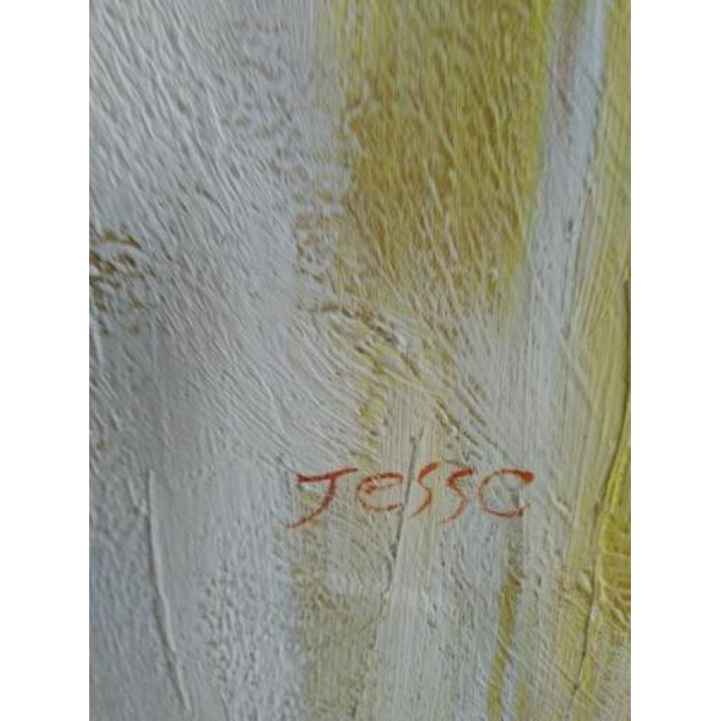 Olieverf schilderij abstract afmeting 100x100