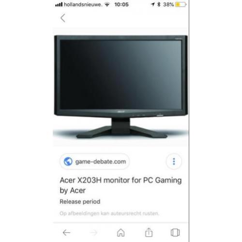 Acer monitor 20