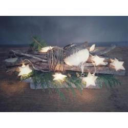 Kerstverlichting LED zilveren sterren