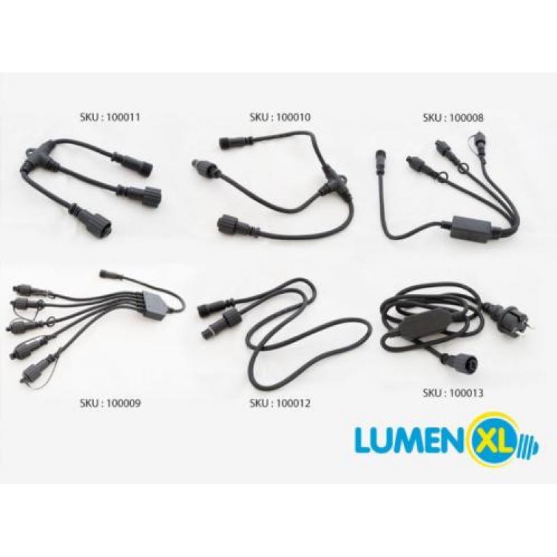 Luxe rubberen kerstverlichting - 10 meter met 100 LEDs
