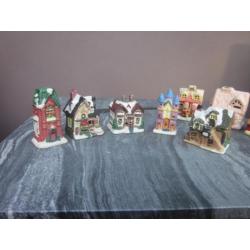 Kersthuisjes voor kerstdorp