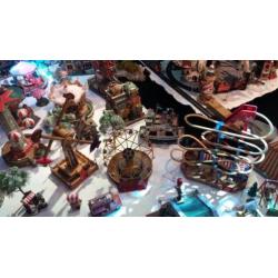 Heel Bijzonder/groot compleet kerstdorp/huisjes van+-10,5m2!