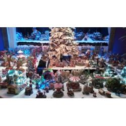 Heel Bijzonder/groot compleet kerstdorp/huisjes van+-10,5m2!